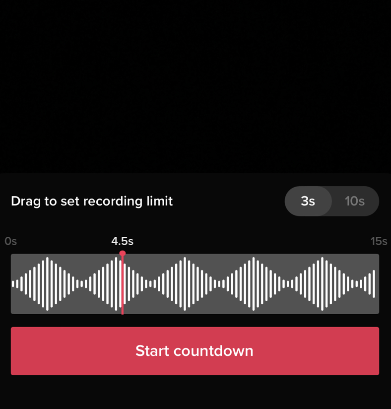 Tap on the Timer icon from the right-hand panel